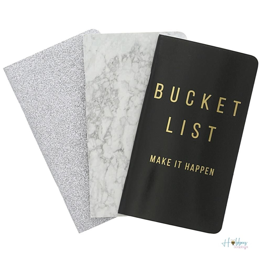 Bucket List 3 Notebooks / 3 Libretas de Bolsillo Descontinuado Teresa Collins