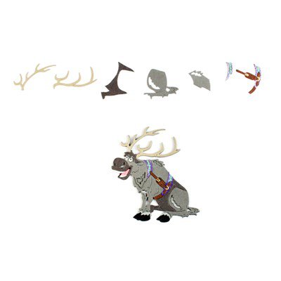 Disney Die Sven Sitting / Suaje de Corte de Sven Frozen Descontinuado Disney