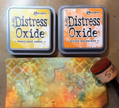 Tim Holtz Distress Oxide Peeled Paint / Cojin de Tinta Efecto Oxidado Verde Seco Tintas Ranger