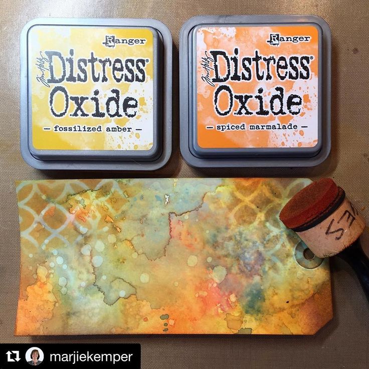 Tim Holtz Distress Oxide Cracked Pistachio / Cojin de Tinta Efecto Oxidado Pistache Tintas Ranger