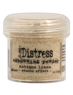 Tim Holtz Antique Linen Embossing Powder / Polvos de Realce Lino Antigüo Descontinuado Ranger