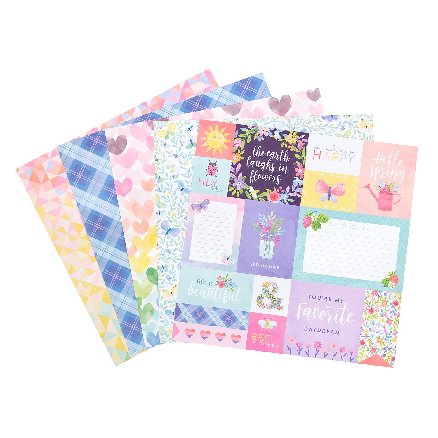 Bloom Street Paper Pad 12" / Block de Papel Floreciendo Descontinuado Pink Paislee