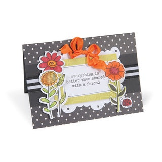 Framelits Dies &amp; Cling Stamps Garden Flowers / Kit de Suajes y Sellos Descontinuado Sizzix