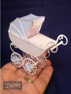 Baby Carriage Die / Suaje de Corte de Carriola de Bebé Dados de Corte / Suajes / Troqueles Crafter&