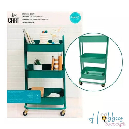 A La Cart Storage Cart Juniper / Carrito Organizador Enebro Almacenamiento y Organización We R Memory Keepers