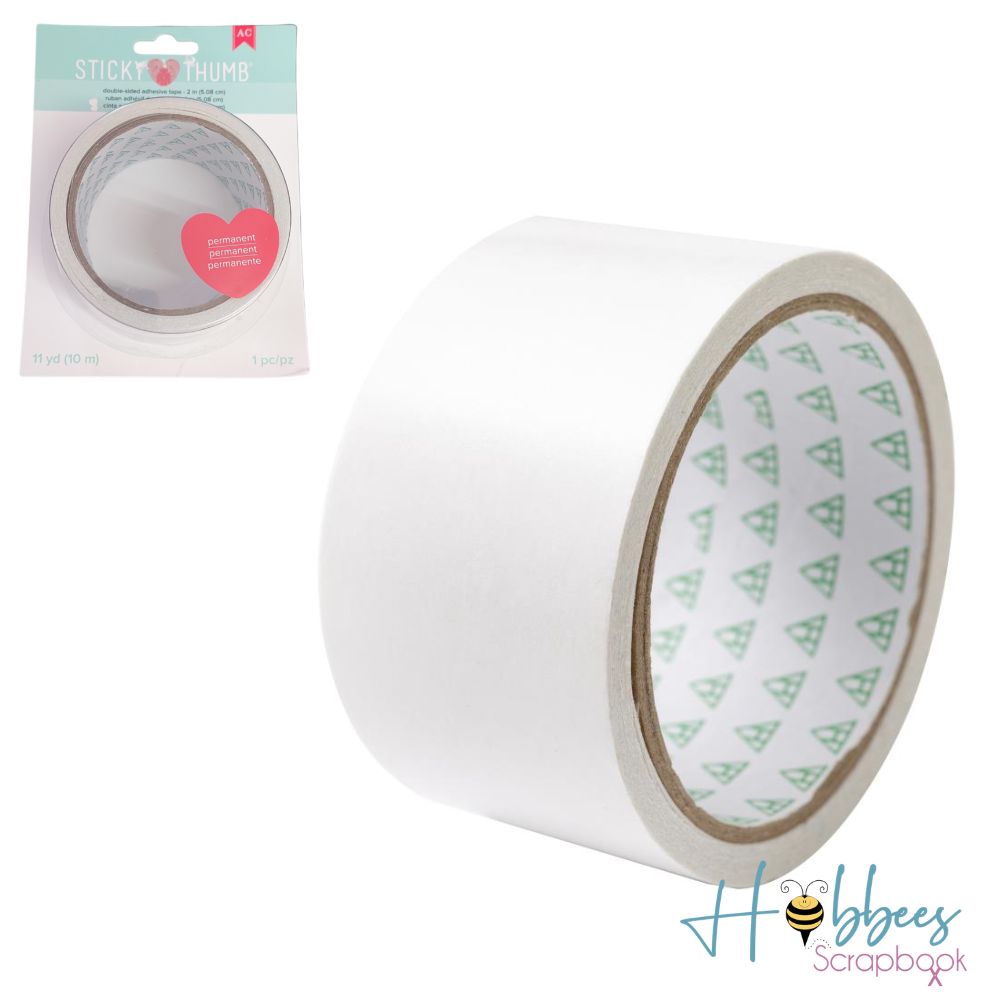 Sticky Thumb Double-Sided Tape 2&quot; / Cinta Adhesiva Doble Cara Adhesivos / Pegamentos Sticky Thumb