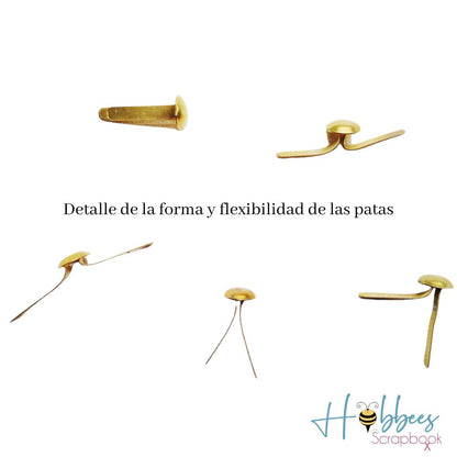 Broche Latonados Tipo Alemán 15 mm Adornos / Embellishments Hobbees