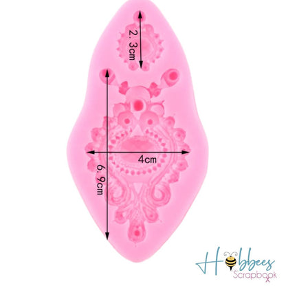 Molde de Silicón de Medallones Moldes Hobbees