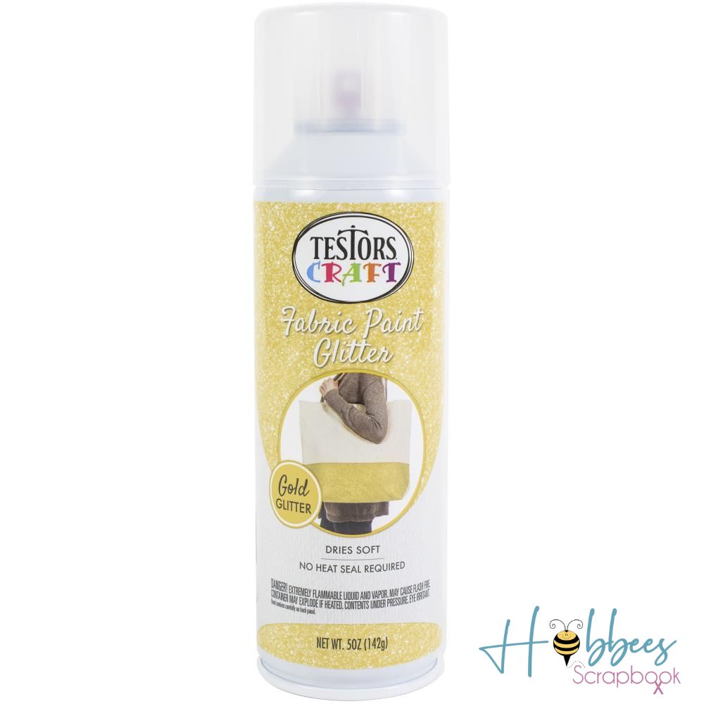 Glitter Fabric Spray Paint / Pintura para Tela con Purpurina Oro Pintura para Tela Rust-Oleum