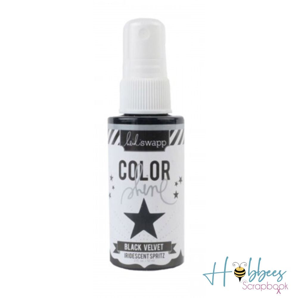 Color Shine Spritz Black / Tinta en Spray Color Negro Pintura y Medios Mixtos Heidi Swapp