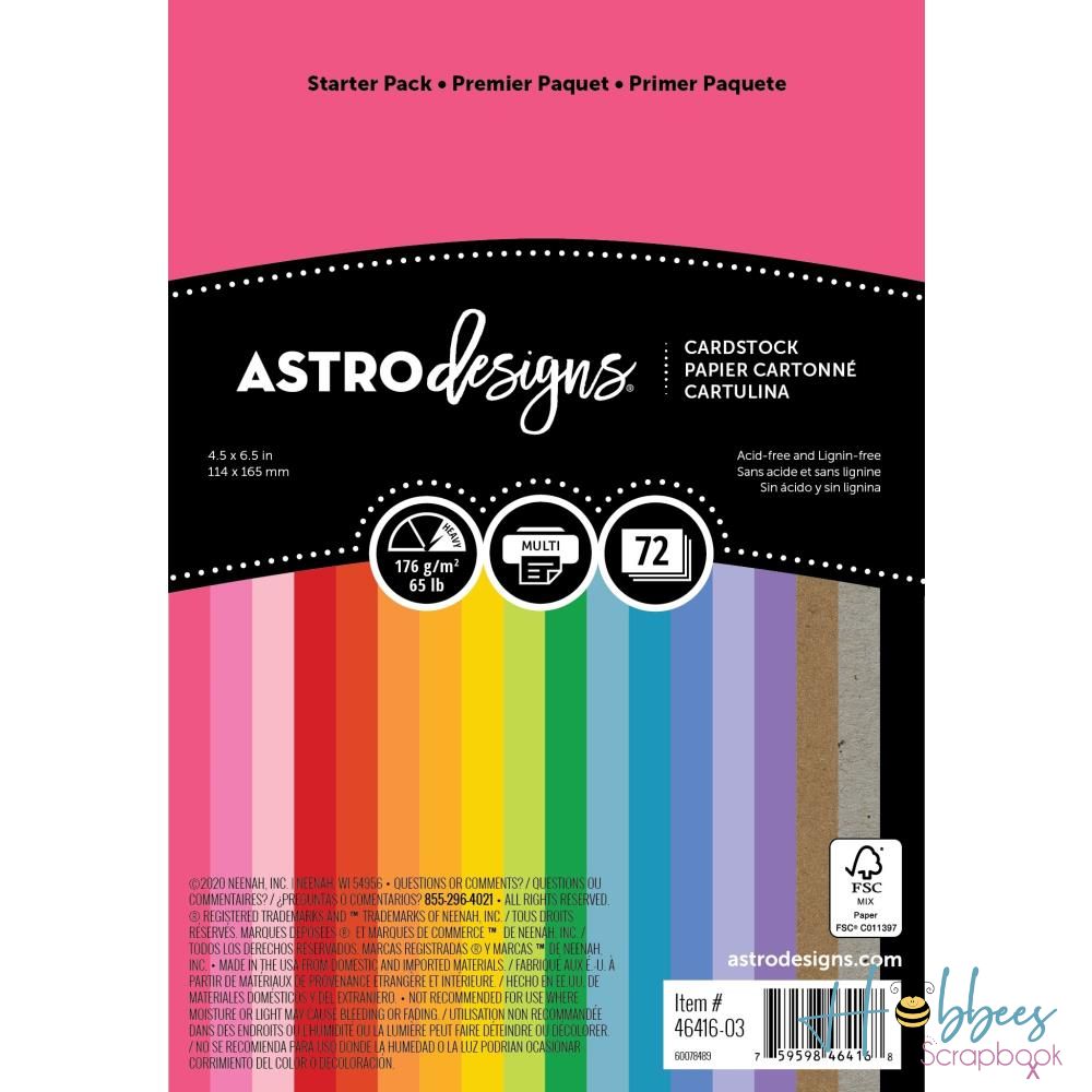 Neenah Astrodesigns Cardstock Pack / Paquete de Cartulinas de Colores