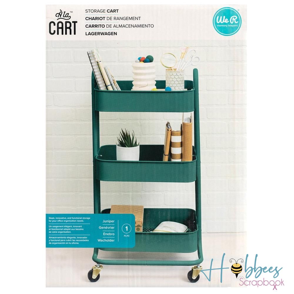 A La Cart Storage Cart Juniper / Carrito Organizador Enebro Almacenamiento y Organización We R Memory Keepers