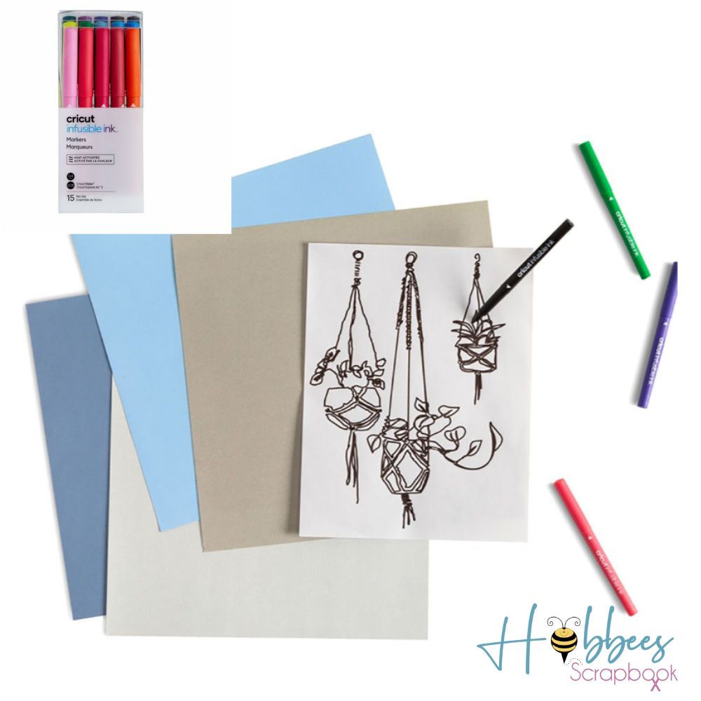 Infusible Ink Pens Set / Set Bolígrafos Infusible Ink 15 pz Colores y Plumones Cricut