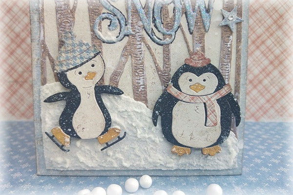 Penguin Pals Dies / Suajes de Pingüinos Descontinuado Cheery Lynn Designs