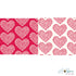 With Love Paper / 1 Hoja Cartulina Doble Cara Corazones Papel, Hojas Sueltas Pebbles