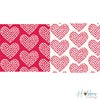 With Love Paper / 12 Hojas Papel Doble Cara Corazones