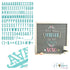 Teal 1" Letters / Letras Turquesa Para Tablero Accesorios DCWV