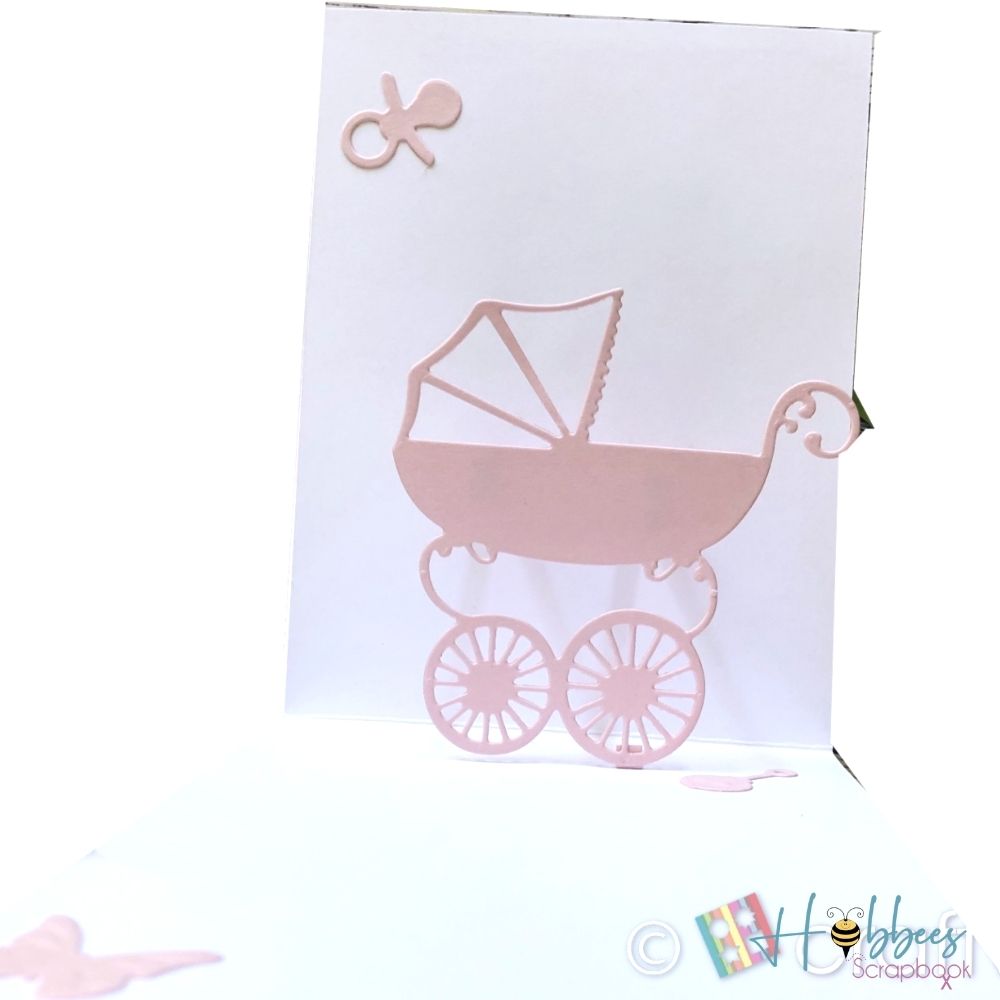 Baby Carriage Die / Suaje de Corte de Carriola de Bebé Dados de Corte / Suajes / Troqueles Crafter&