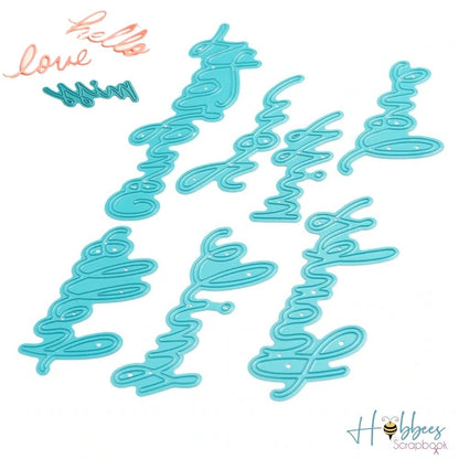 Script Words Revolution Die / Suajes Frases Dados de Corte / Suajes / Troqueles We R Memory Keepers