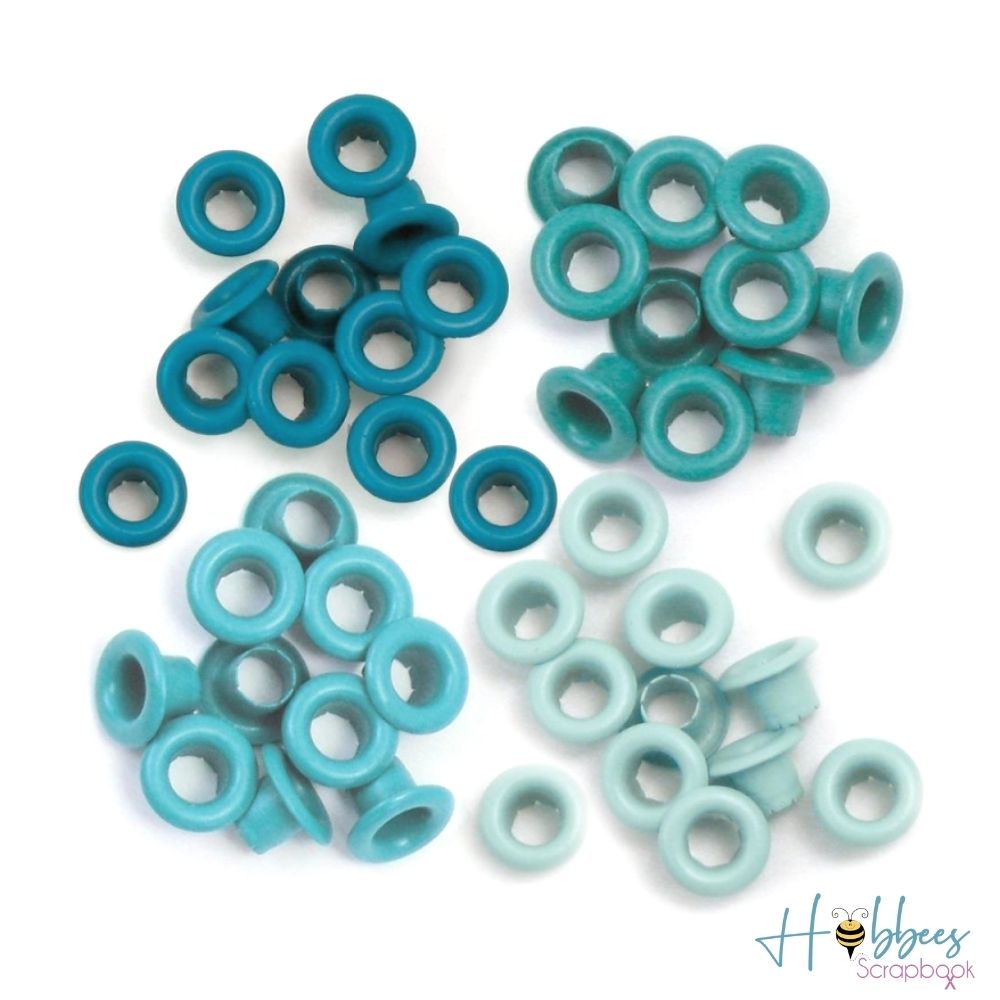 Standard Eyelets Aqua / Ojillos Estandar Agua Eyelets, Ojilos We R Memory Keepers