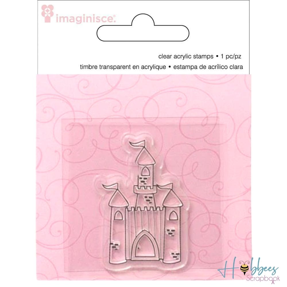 Clear Acrylic Stamp Castle / Sello de Polímero Castillo Sellos Imaginisce