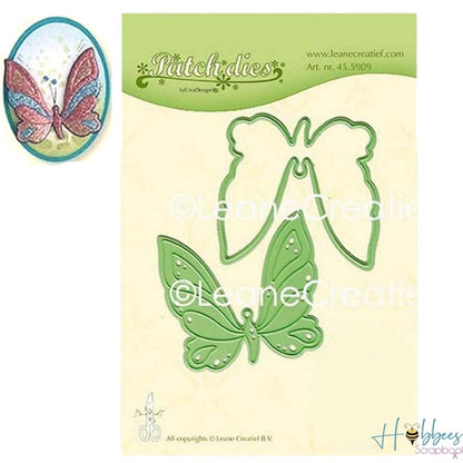 Butterfly Patch Die / Suajes Parche de Mariposa Dados de Corte / Suajes / Troqueles Leane Creatief