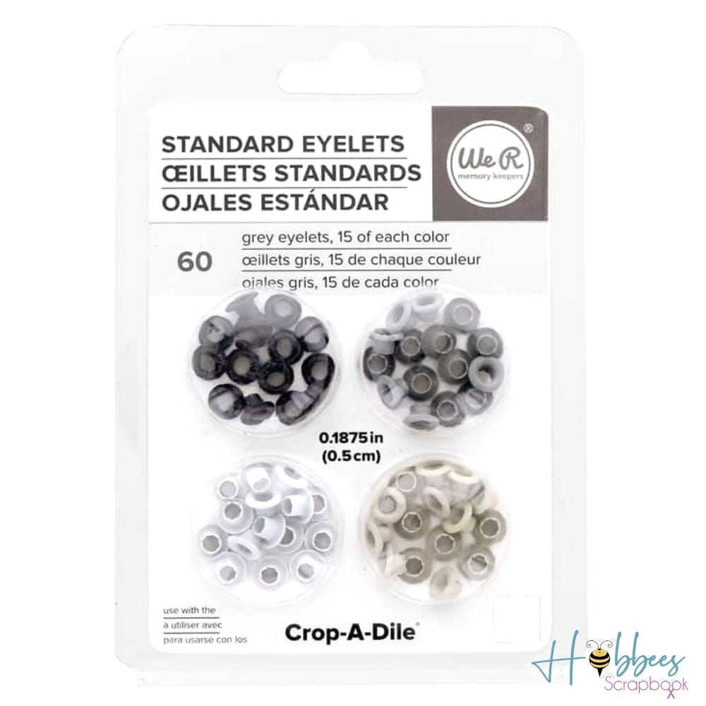 Standard Eyelets Grey / Ojillos Estándar Gris Adornos / Embellishments We R Memory Keepers