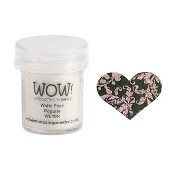 White Pearl Embossing Powder / Polvo de Embossing Perla Blanca Polvos de Embossing Wow!