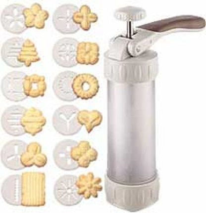 Cookie Press W/12 Designs Christmas / Prensa de Galletas Navideñas Repostería Wilton