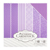 Purple Patterned Cardstock / Cartulina Decorada Violetas 60 Hojas