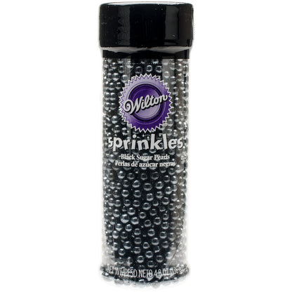 Pearl Sprinkles Black Pearl / Perlas de Azúcar Comestibles Negro Aperlado Dulces Decorativos Wilton