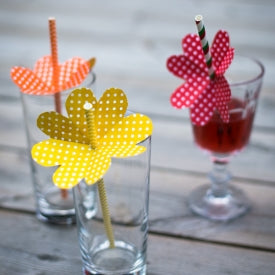 Paper Straws Pool Blue / Popotes de Papel Decorativo Azules Adornos / Embellishments American Crafts