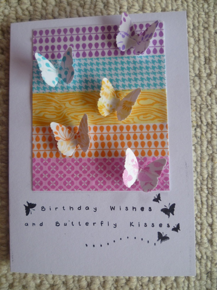 Washi Tredy Tape Butterfly / Cinta Adhesiva Descontinuado Queen&amp;Co