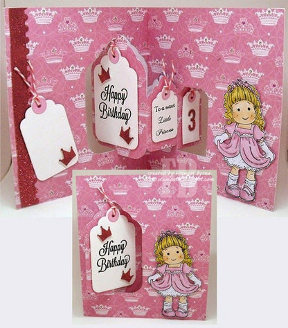 Craft Pop It Up Tags Pivot Card Die / Suaje de Tarjeta Pop up Descontinuado Elizabeth Craft Designs