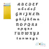 Stencil Script Alphabet / Esténciles Alfabeto Minúsculas