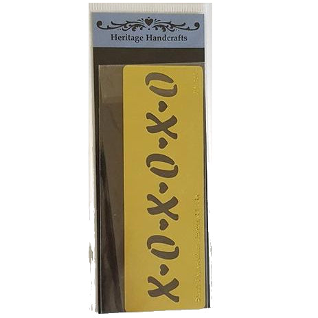 XOXO Stencil / Estencil XOXO Esténciles / Plantillas Heritage HandCrafts