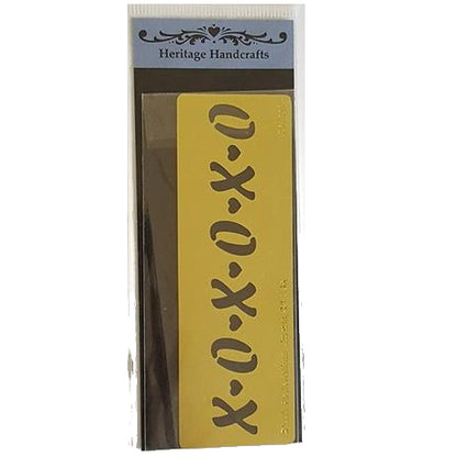 XOXO Stencil / Estencil XOXO Esténciles / Plantillas Heritage HandCrafts