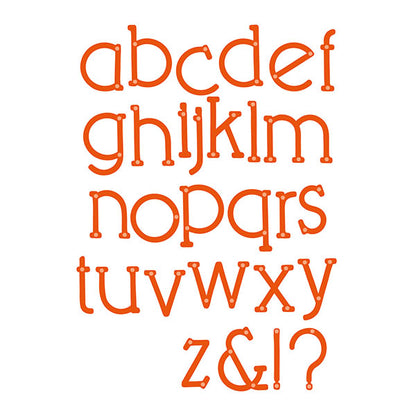 Postal Lower Case Alphabet / Suaje de Abecedario Descontinuado Tonic Studios