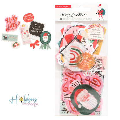 Hey Santa Die-Cuts / Recortes Navideños Descontinuado Crate Paper