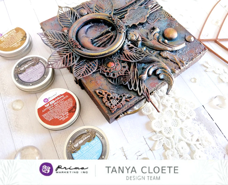 Finnabair Art Alchemy Metallique Wax Indian Pink / Pintura en Cera Rosa Indio Pintura y Medios Mixtos Prima Marketing