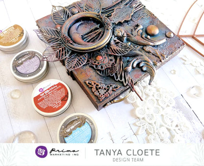 Finnabair Art Alchemy Metallique Wax Indian Pink / Pintura en Cera Rosa Indio Pintura y Medios Mixtos Prima Marketing