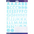 Iridescent Alphabet Stickers Silver / Estampas de Alfabeto Plata 