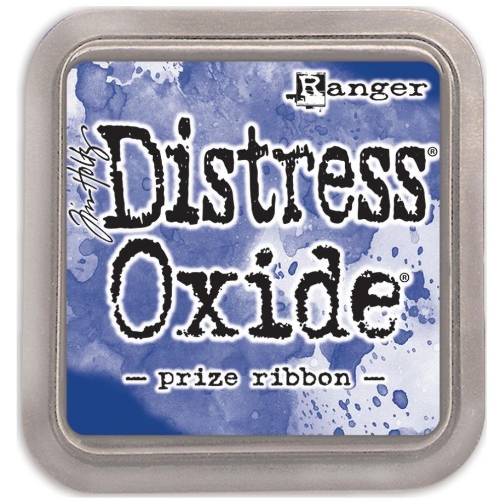 Tim Holtz Distress Oxide Prize Ribbon / Cojin de Tinta Efecto Oxidado Azul Tintas Ranger