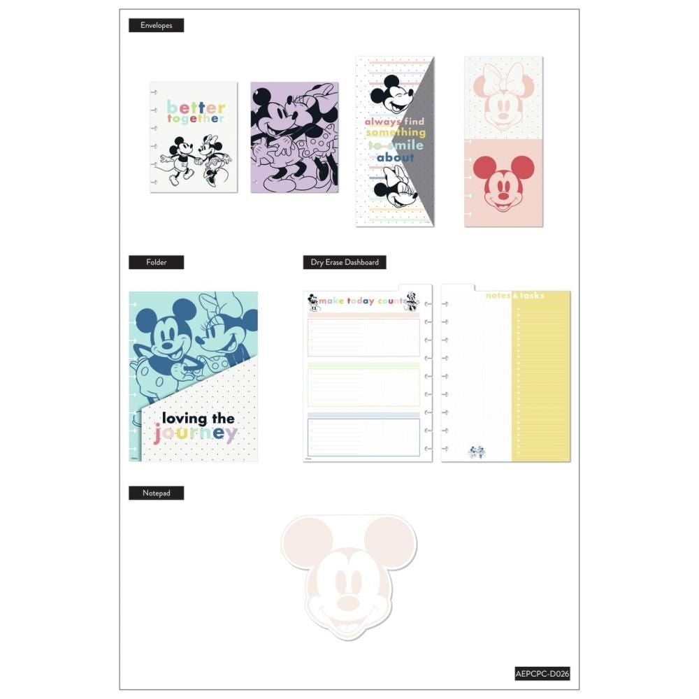 Disney Classic Planner Accessories / Accesorios para Planner Minnie &amp; Mickey Mouse Agendas y Journals Me &amp; My Big Ideas