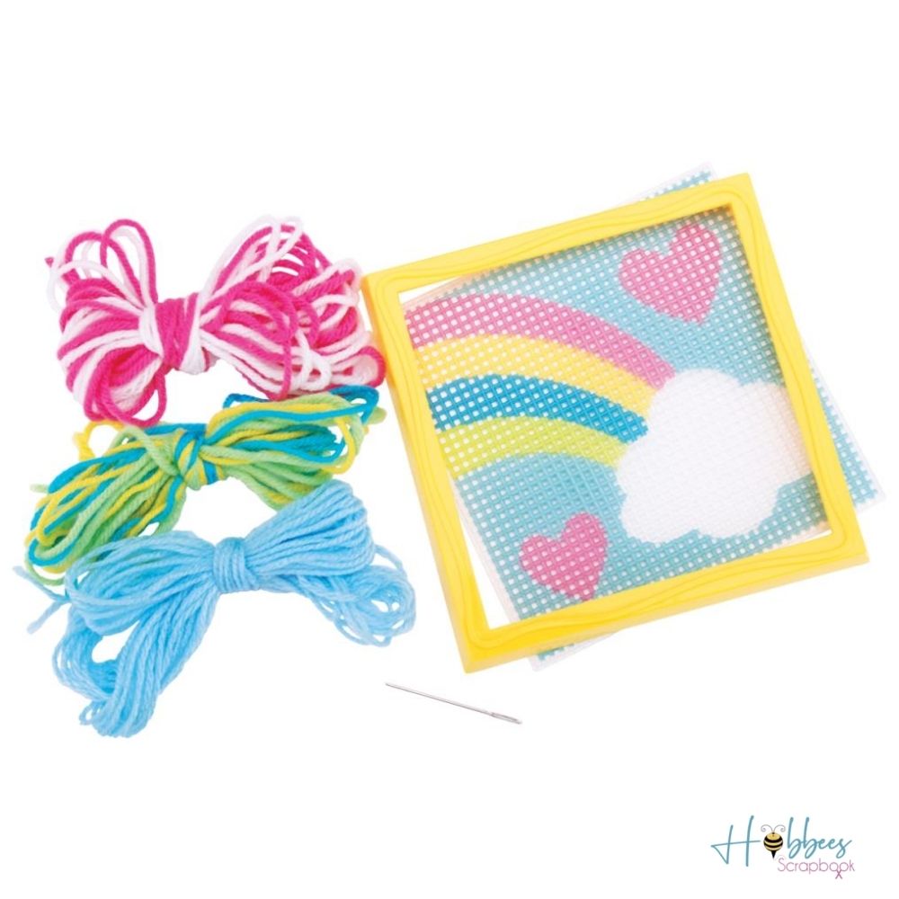 Sew Cute! Rainbow Needlepoint Kit / Kit de Bordado Arcoiris