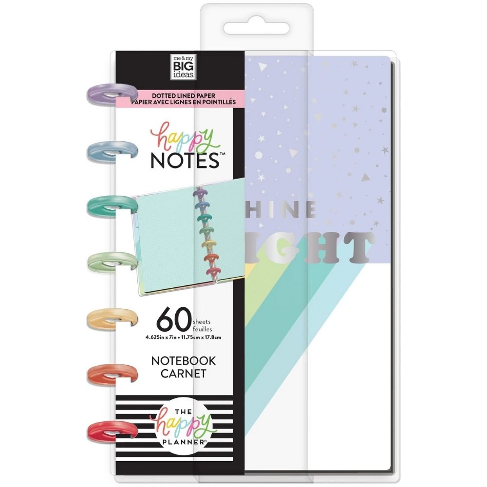Happy Planner Mini Notebook Shine Bright / Cuaderno de Notas Descontinuado Me &amp; My Big Ideas