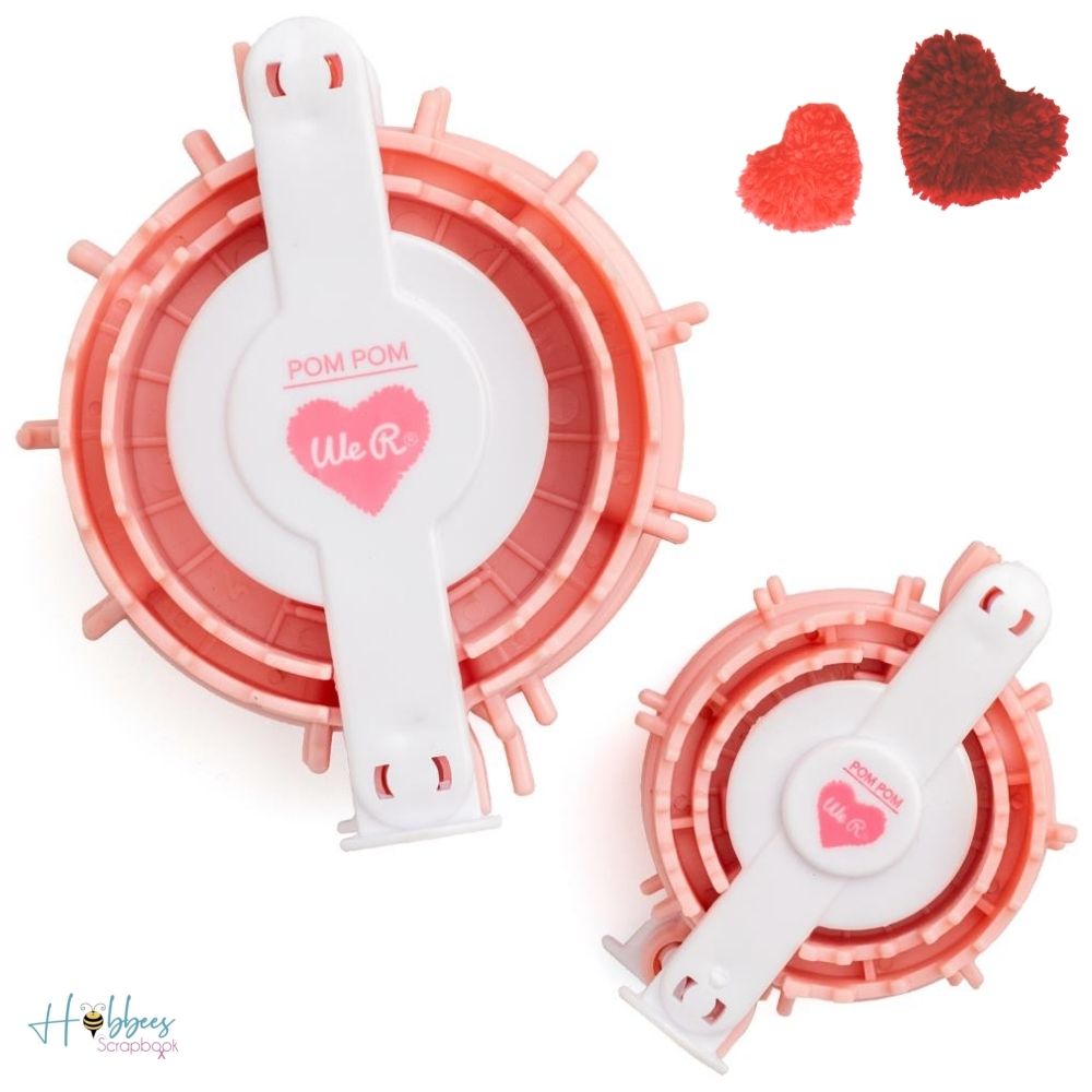 Heart Pom Pom Makers / Herramienta Para Crear Pompones Herramientas We R Memory Keepers