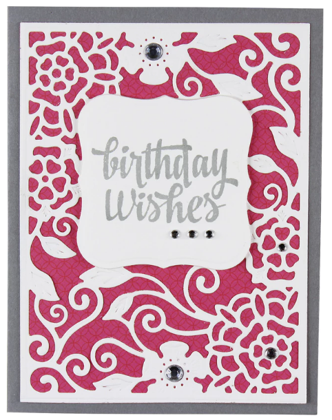 Nestabilities A2 Card Creator Dies Tudor Rose / Suajes de Corte Marco de Rosas Descontinuado Spellbinders