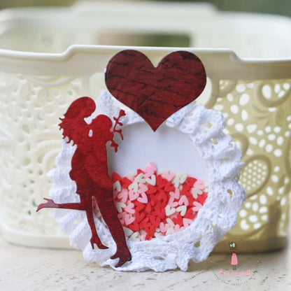 Couple &amp; Heart Die / Suaje Pareja y Corazón Descontinuado Dress My Craft