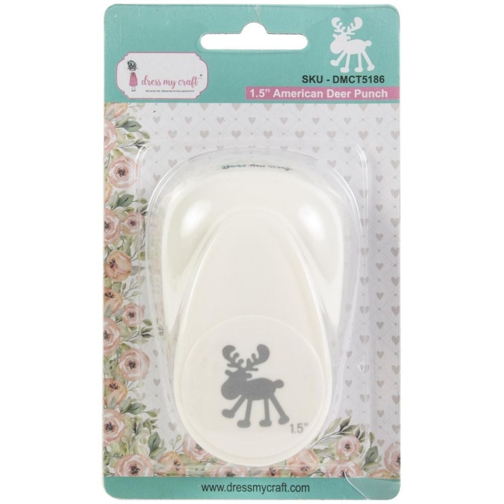American Deer Paper Punch 1.5" / Perforadora de Reno 3.81 cm Perforadoras Dress My Craft